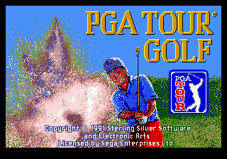 PGA Tour Golf (USA, Europe) (v1.1) Title Screen